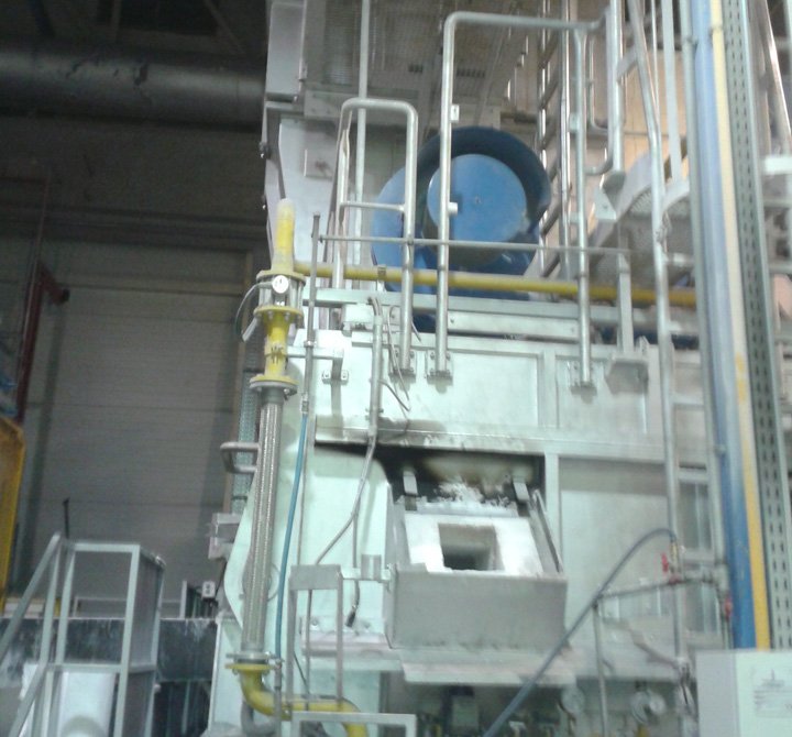 Talilna peč - Sanacija poškodovanega dela (2)